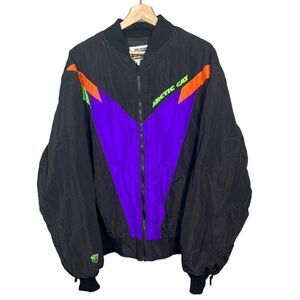 Vintage 90s Arctic Cat Womens Pro Sno Zip Out Snowmobile Jacket Size XXL